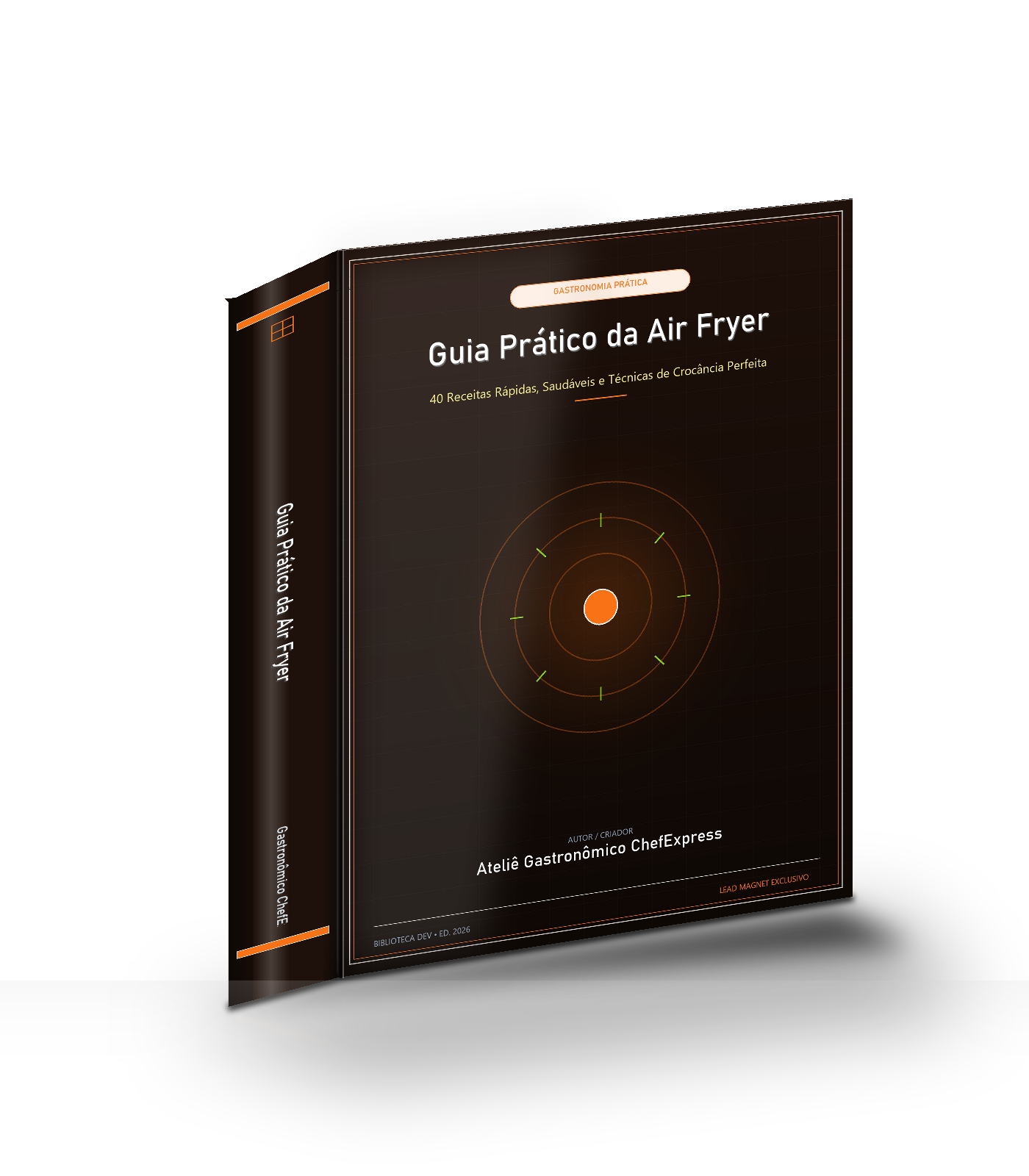 Capa do livro Guia Prático da Air Fryer: 40 Receitas Saudáveis e Rápidas